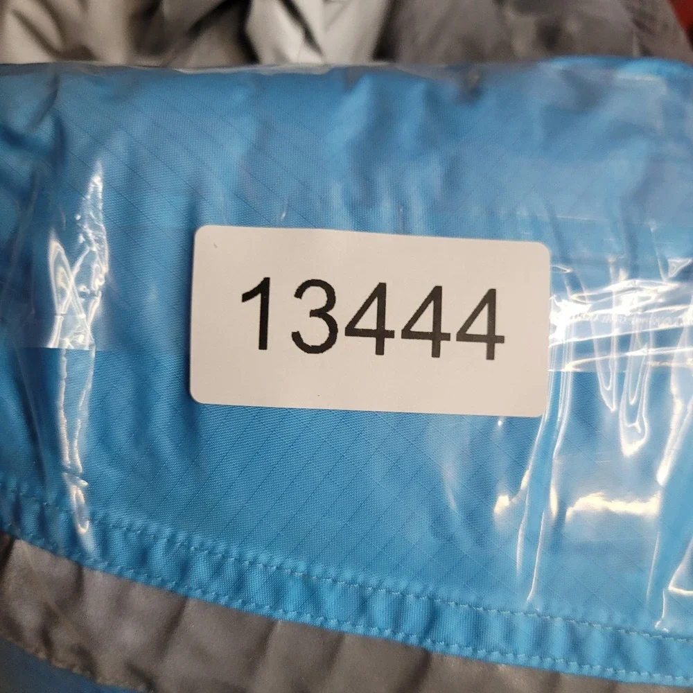 LL Bean Jacket Kids L‎ 14-16 Full Zip Hooded Raincoat Microfleece Lined 248055